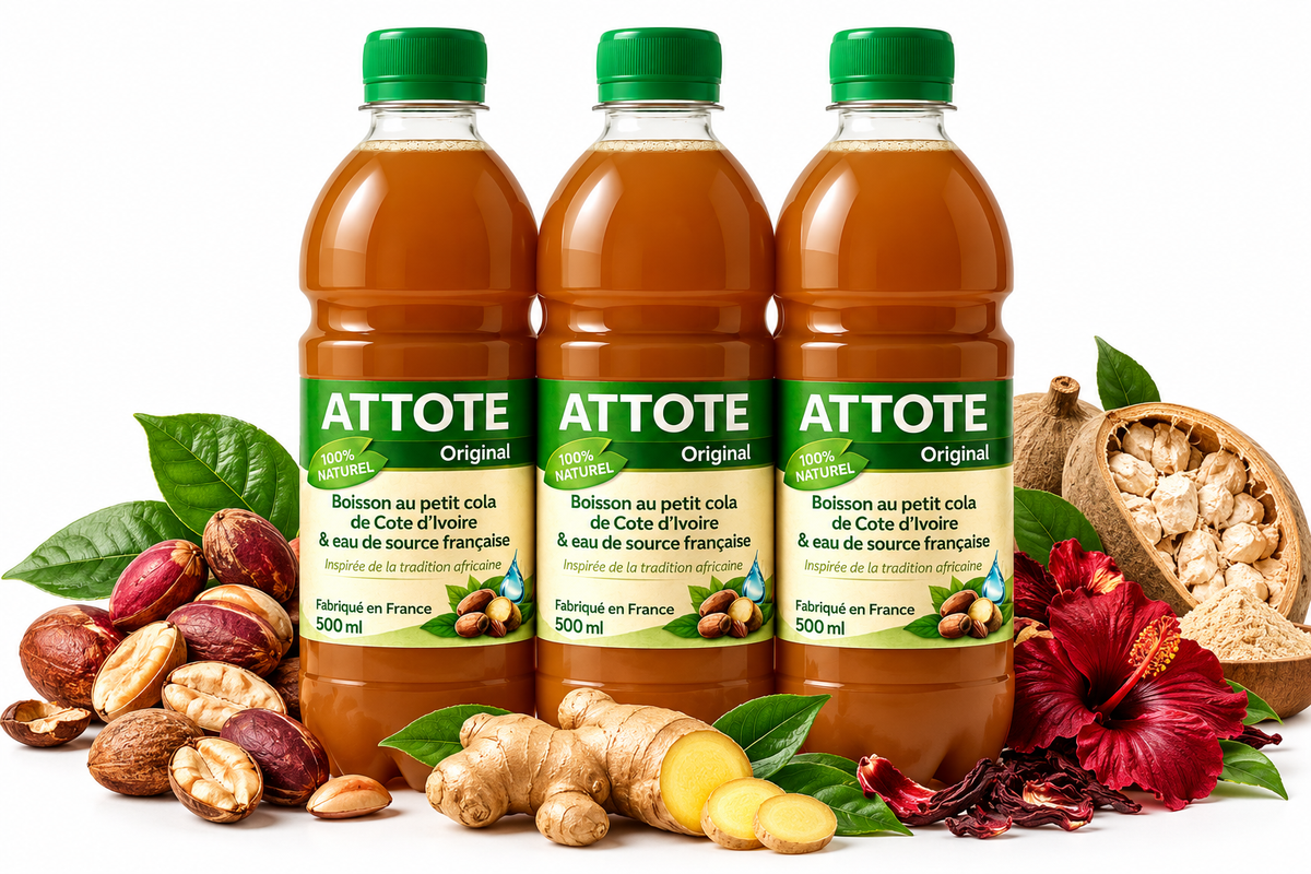 ATTOTÉ Original – Lot 3 Bouteilles Boisson Africaine 1,5L Made in France