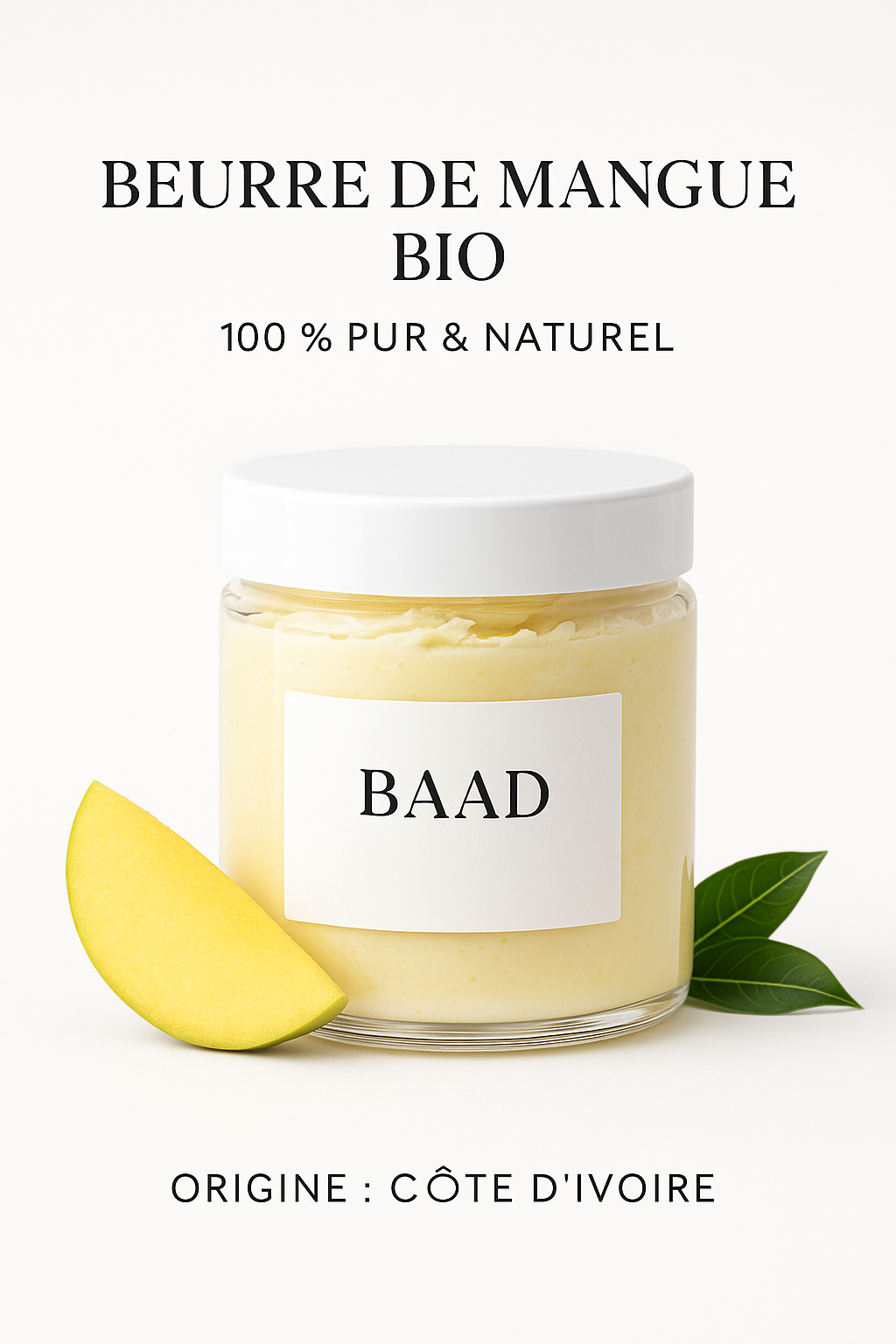 Beurre De Mangue 100% Naturel 1 Kg Aromatika - Fabriqué En Côte D'Ivoire, Expire Janvier 2026