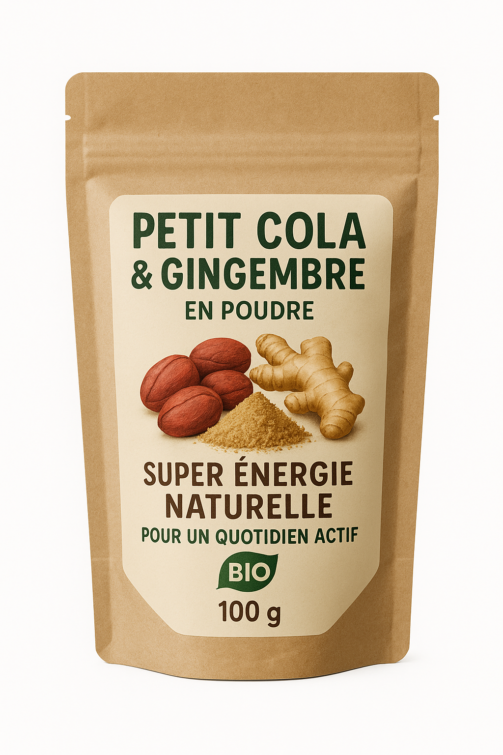 BAAD Powder 250g – Petit Cola & Gingembre Bio | Grand Format | Côte d'Ivoire