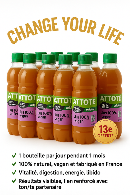 ATTOTÉ Original – Lot 12 Bouteilles Boisson Africaine 6L + 1 Offerte