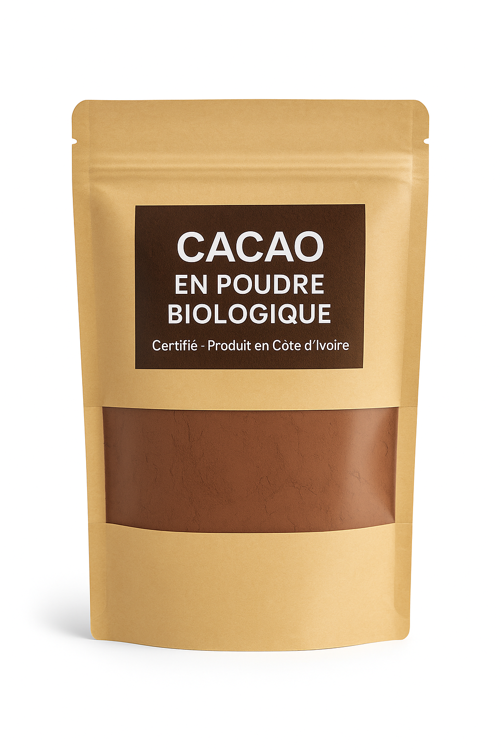 Cacao Bio en Poudre Sans Sucre – 100 g | Vegan & Naturel | Fèves Premium de Côte d’Ivoire