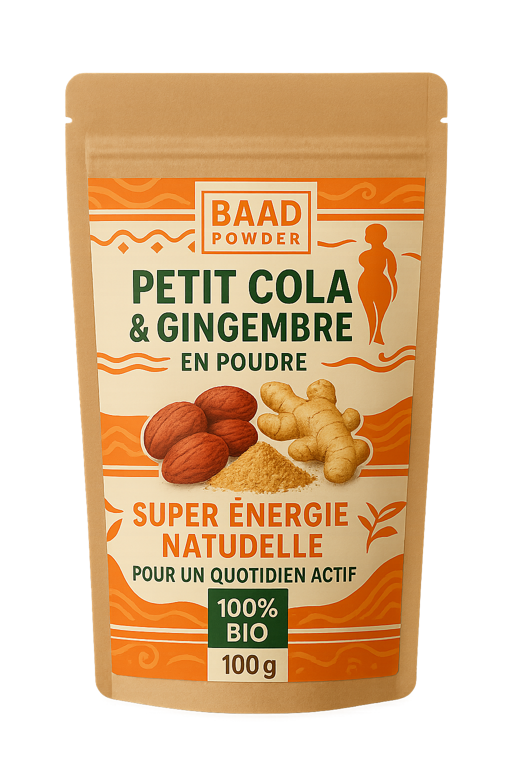 Poudre de gingembre bio de Côte d'Ivoire ATTOTÉ Original