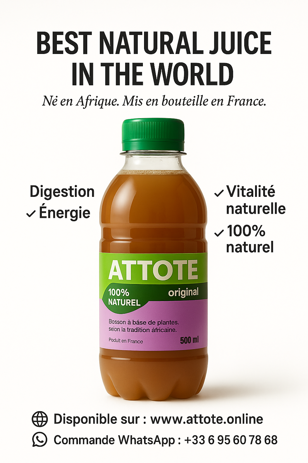 Attoté – Boissons naturelles & énergisantes