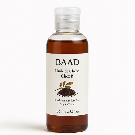 BAAD – Huile de Chébé Chez B 100 ml | Huile Capillaire Naturelle  Premium Inspirée des Rituels Africains