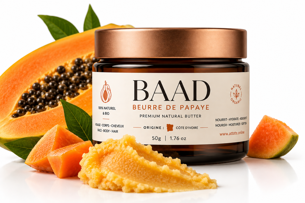 BAAD COSMO — Beurre de Papaye | Soin nourrissant corps, lèvres & cheveux