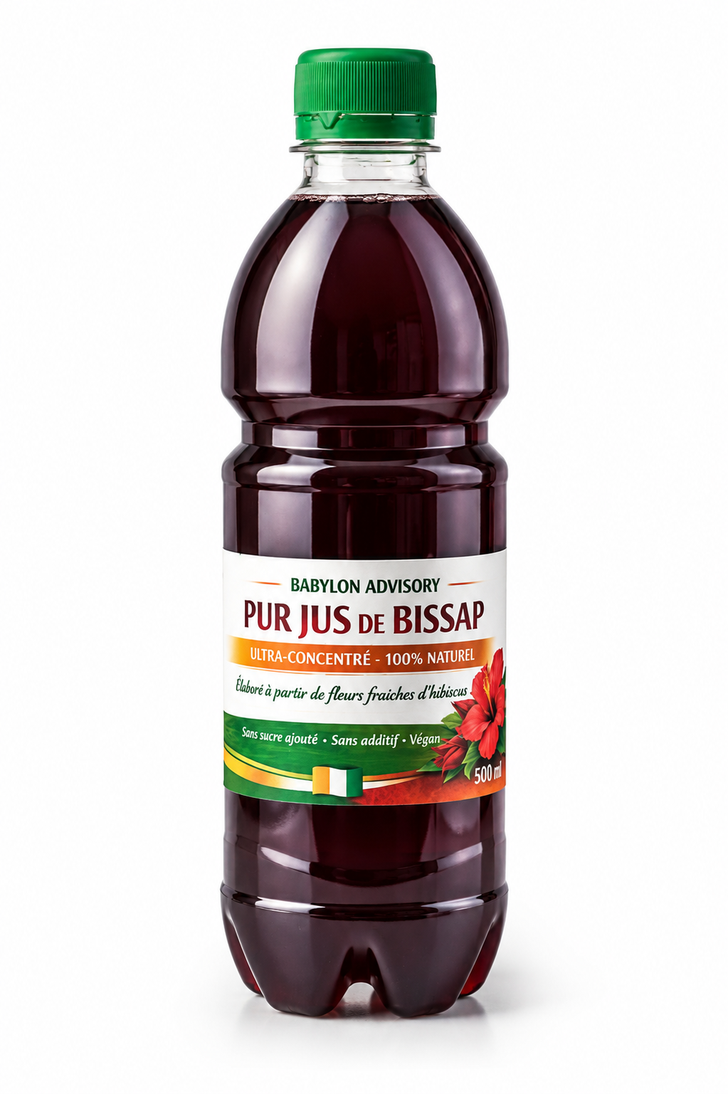 Jus de Bissap Lot 3 x 500ml – Hibiscus Naturel Bio Sans Sucre Vegan