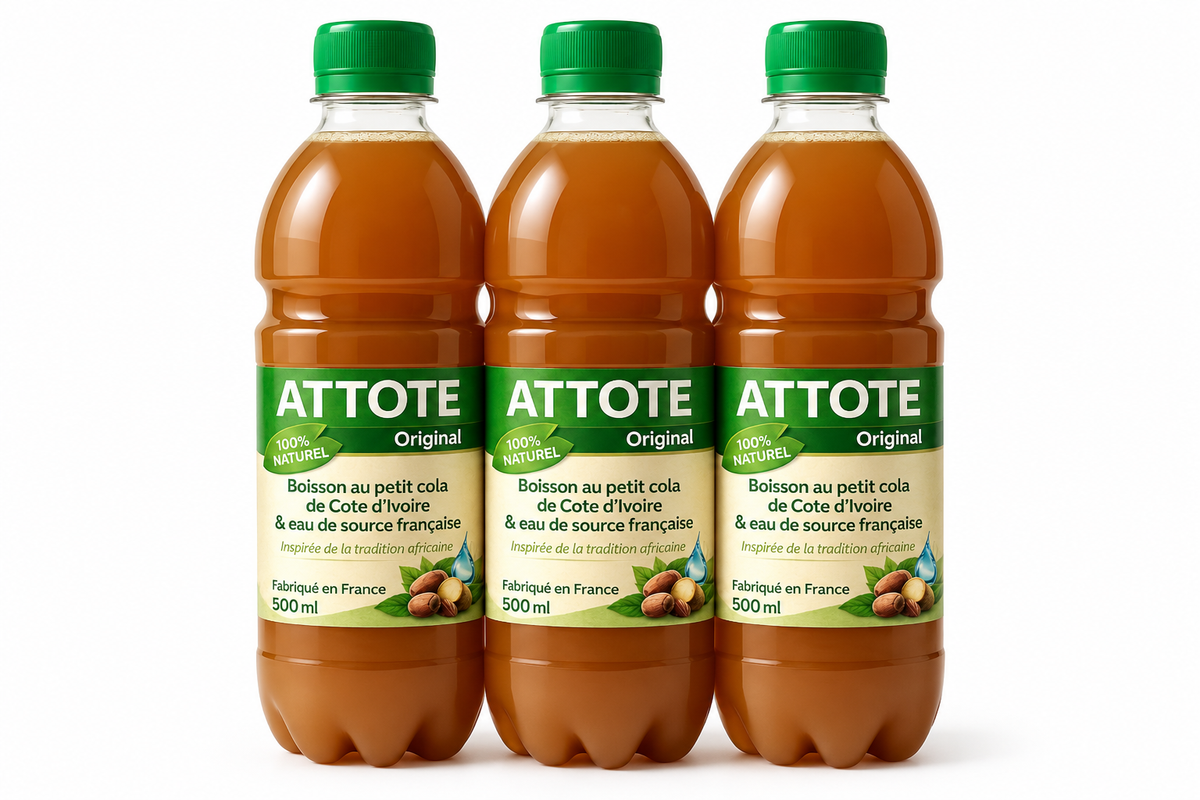 ATTOTÉ Original – Lot 3 Bouteilles Boisson Africaine 1,5L Made in France