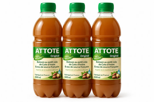 ATTOTÉ Original – Lot 3 Bouteilles Boisson Africaine 1,5L Made in France