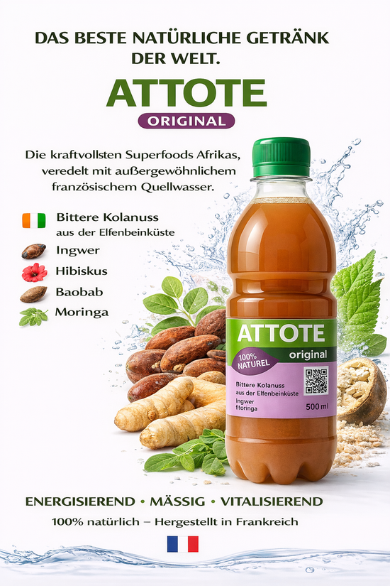ATTOTÉ Original 500ml – Boisson Bio Petit Cola Gingembre | Énergie ...