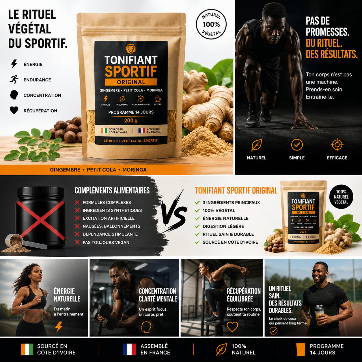 Sachet zip refermable Tonifiant Sportif 200 g Babylon Advisory
