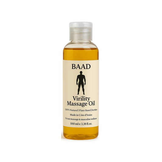 BAADMAN – 100% Organic Massage Oil for Men's Virility | Tone & Sensation | African Natural Care
