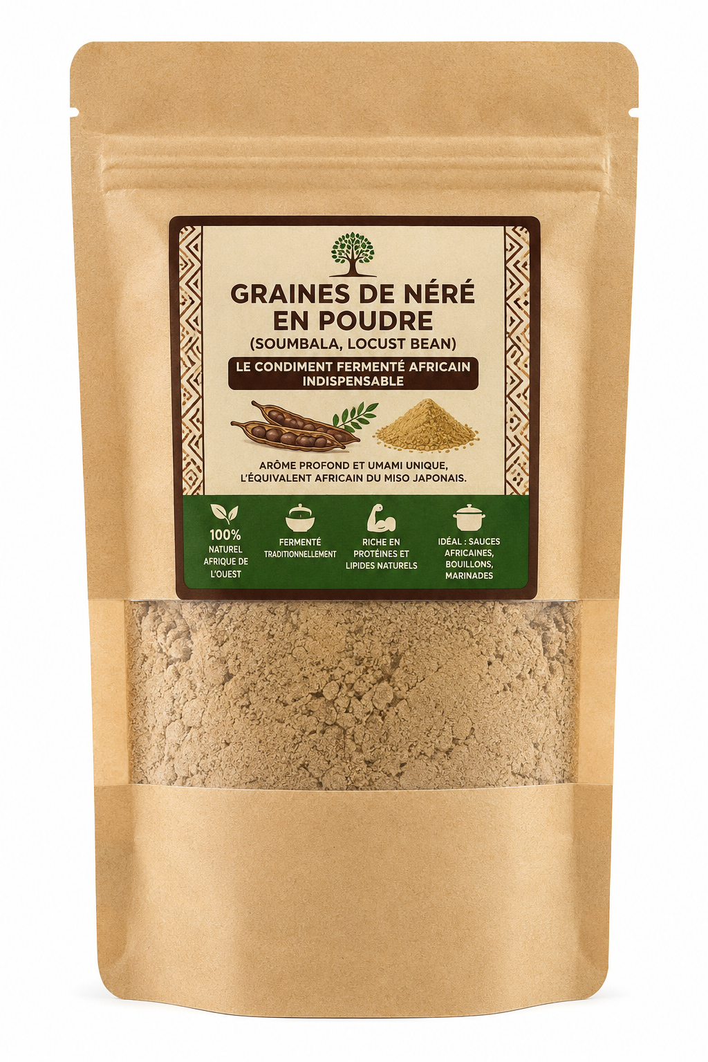 Graines de Néré (Soumbala) 100g – Condiment Africain Fermenté | Umami Naturel | Cuisine Ouest-Africaine
