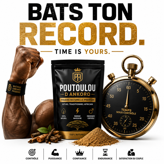 POUTOULOU d'Ankoro – Poudre de Massage Intime Bio | Retardateur Naturel | Vegan | Congo RDC