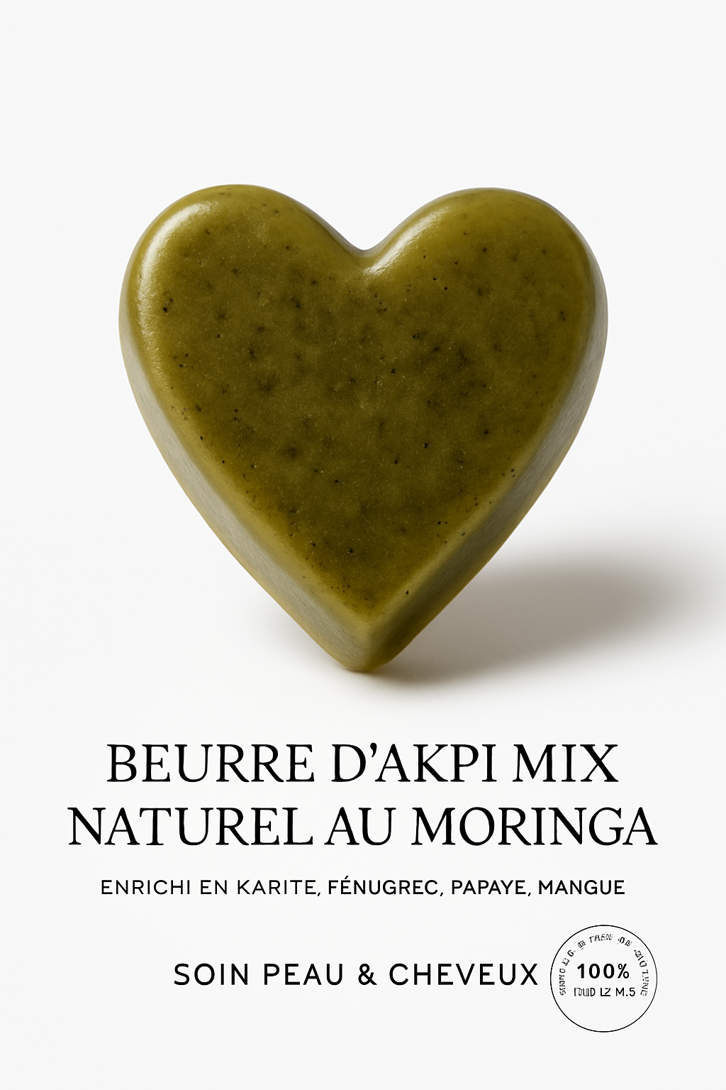 Beurre d'Akpi Bio 250g – Soin Peau & Cheveux | Karité, Moringa & Fenugrec | Côte d'Ivoire