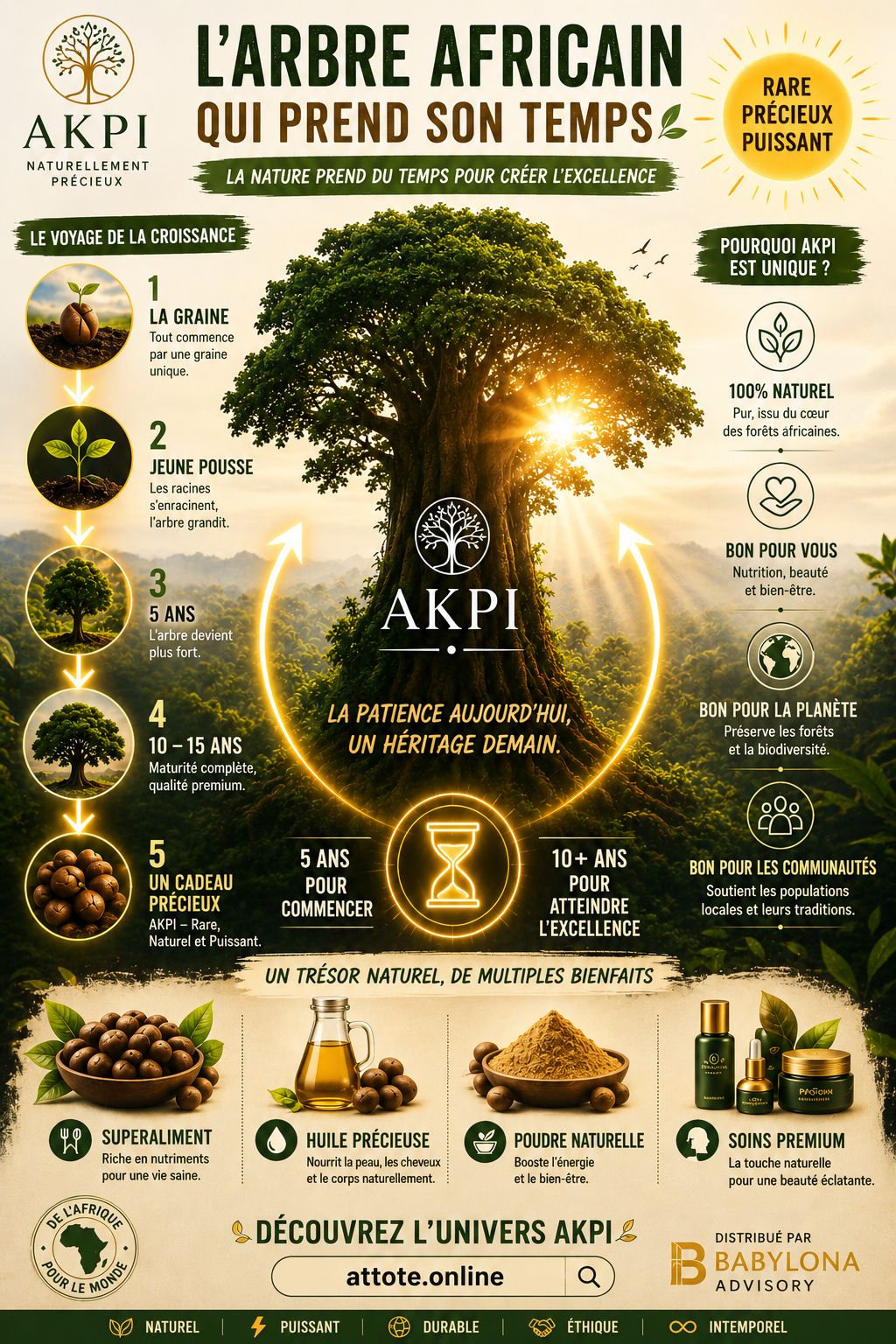 Beurre  d’AKPI Crémeux Premium – 100 g /  Beurre d’AKPI Crémeux Premium 100 g | Soin Naturel Peau & Cheveux | Qualité Premium Africaine