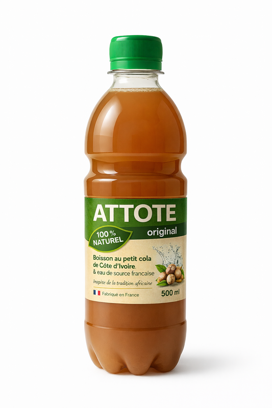 ATTOTE ORIGINAL  –  Boisson Traditionnelle Tonifiante & Aphrodisiaque  – Infusion Naturelle de Plantes du Terroir Ivoirien – 500 ml – La Plus Célèbre Marque Ivoirienne, Mise en Bouteille en France aux Normes Sanitaires