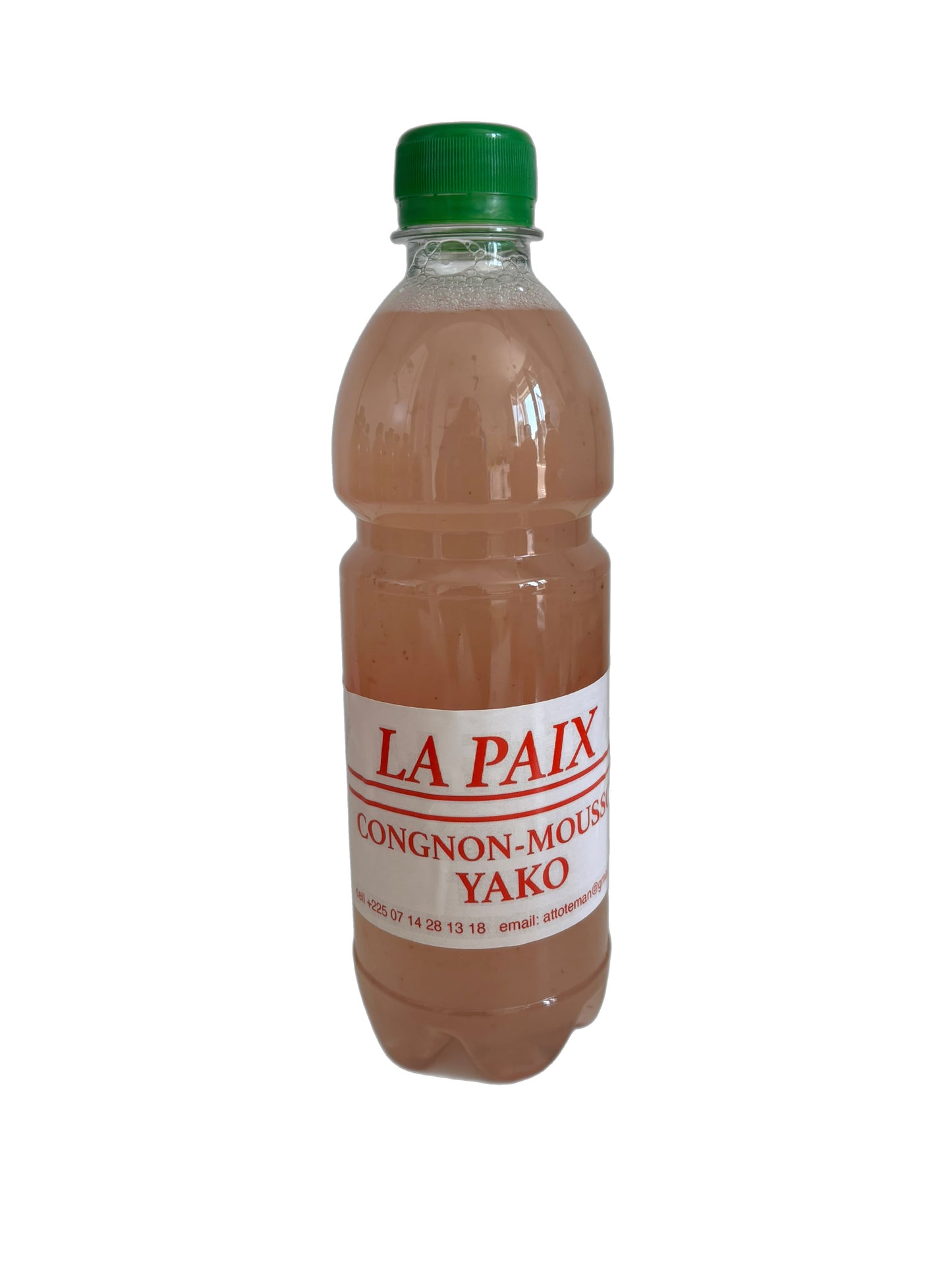 LA PAIX, KOGNO MOUSSO, YAKÔ , boisson énergissante bio naturelle de KORHOGO en  CÔTE D'IVOIRE( Nouvelle Bouteille de 500 Ml)